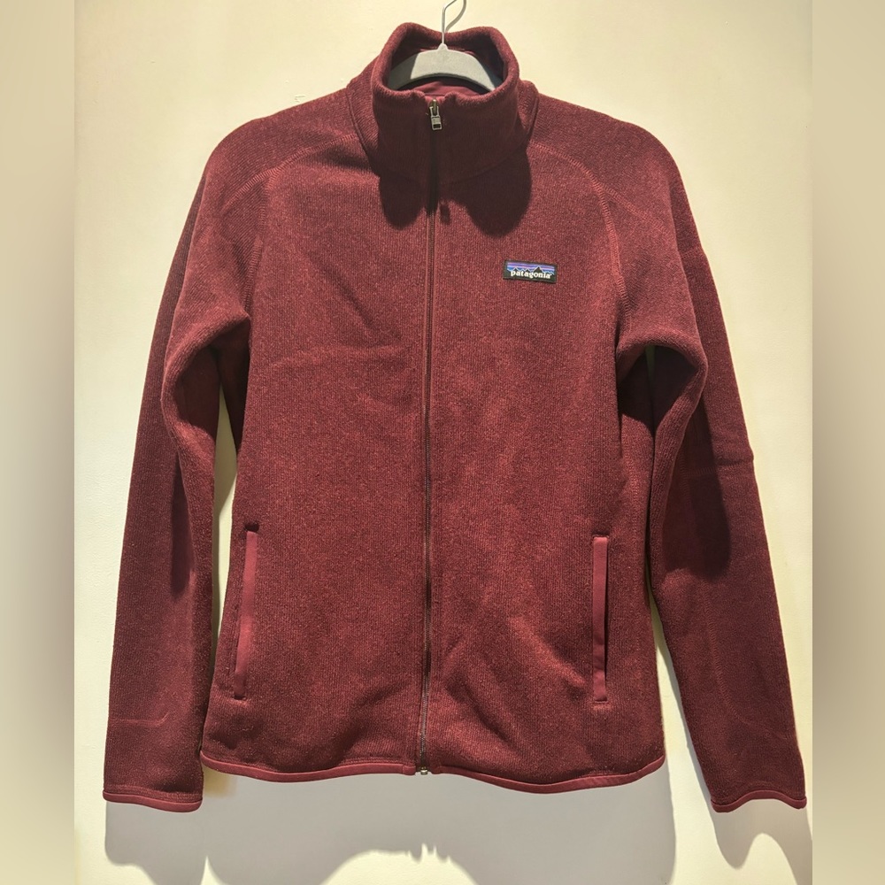 Patagonia maroon full zip jacket